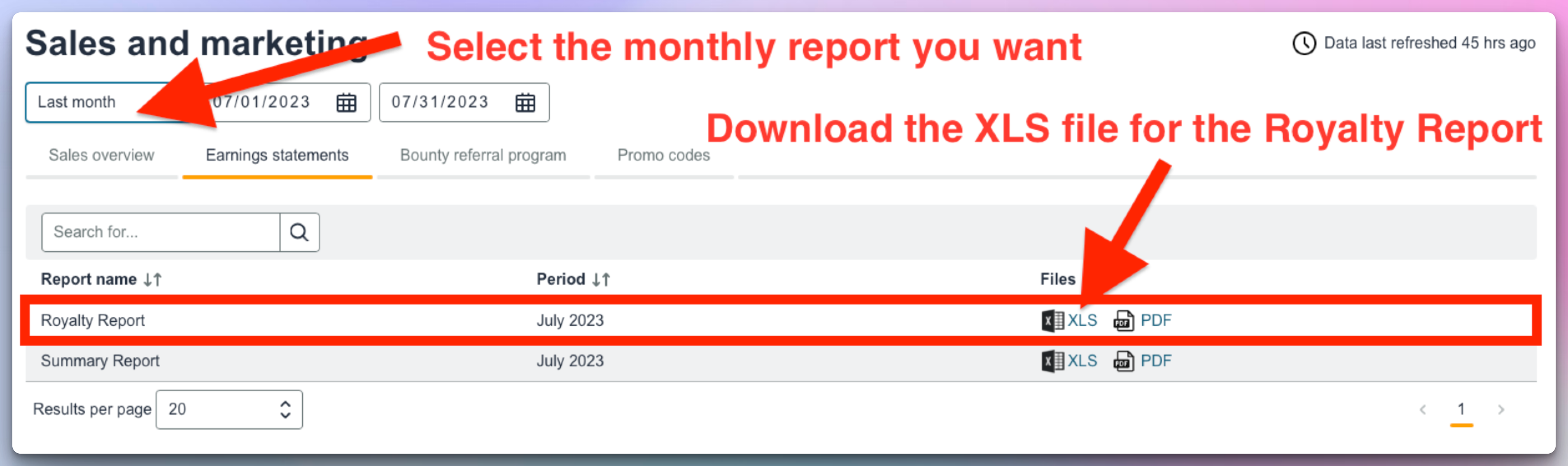 Download ACX Royalty reports