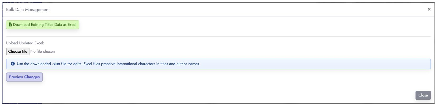 Upload button