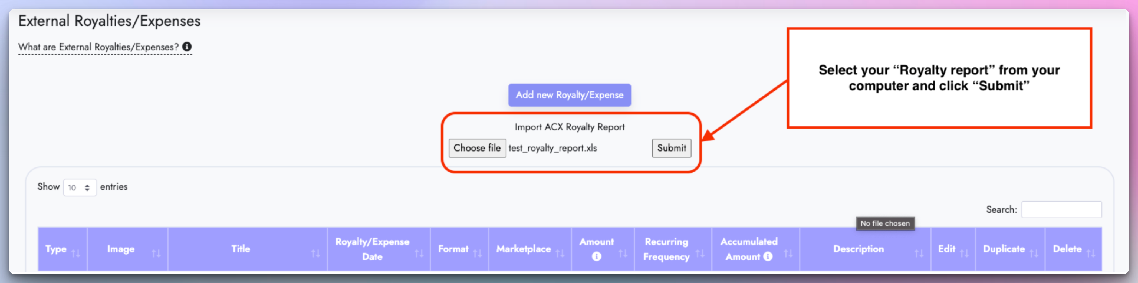 Import ACX reports to Publisher Champ