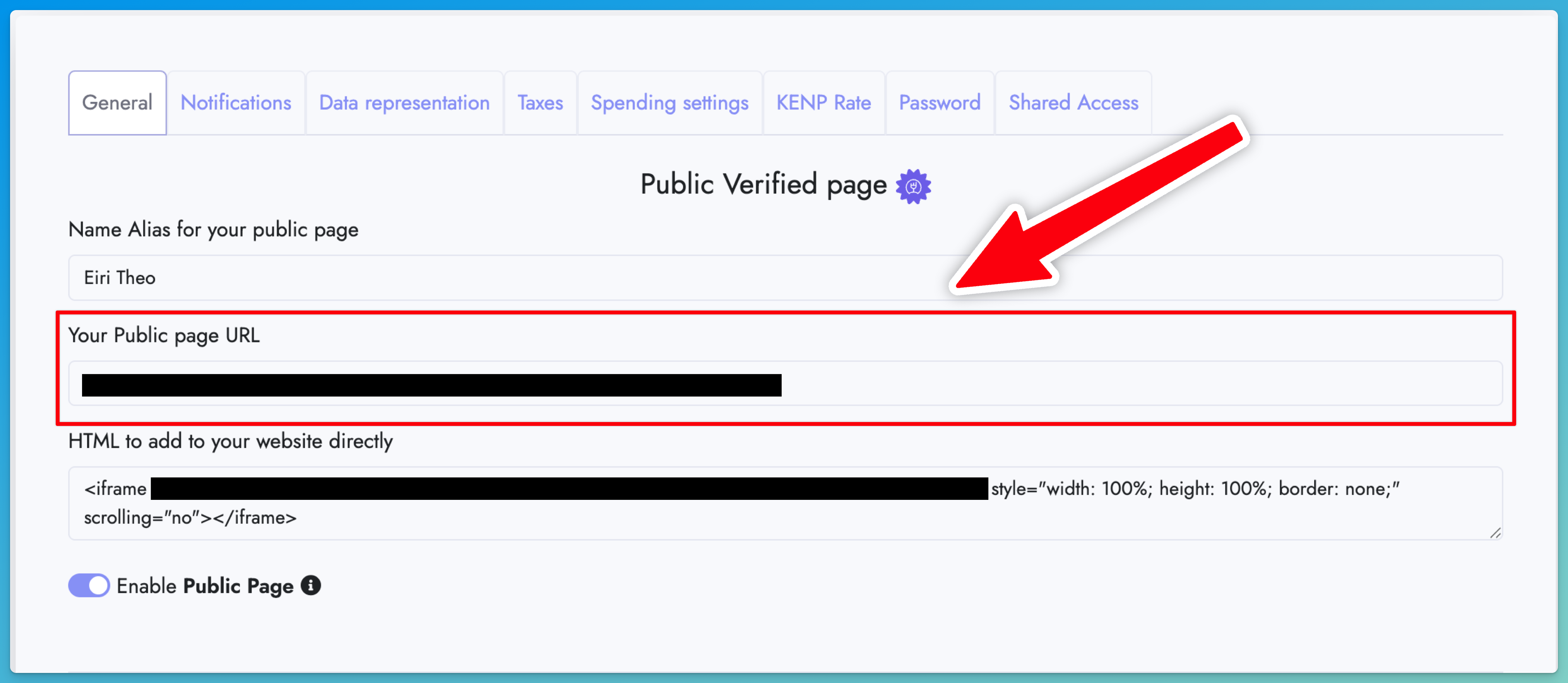 Public URL