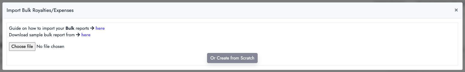 Upload edited bulk import file