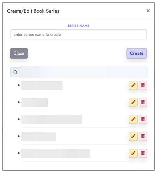 Create and add books in a series