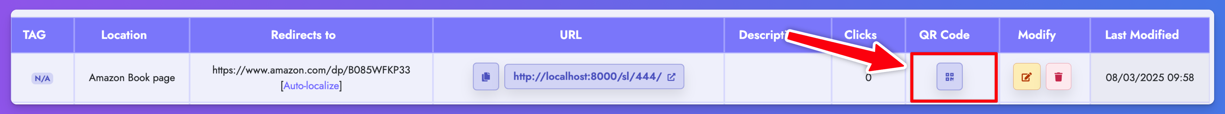 Create a QR code for Smart Link