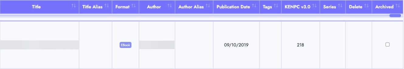 Archive a book variant