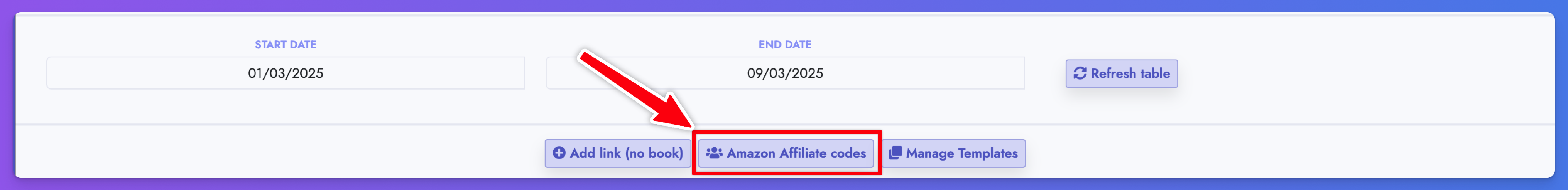 Add Amazon Affiliate codes